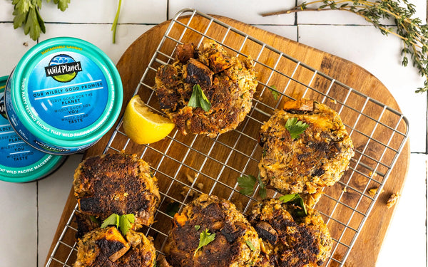 Sweet Potato Mackerel Cakes