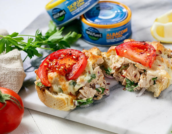 Open Face Lemony Wild Tuna Melt