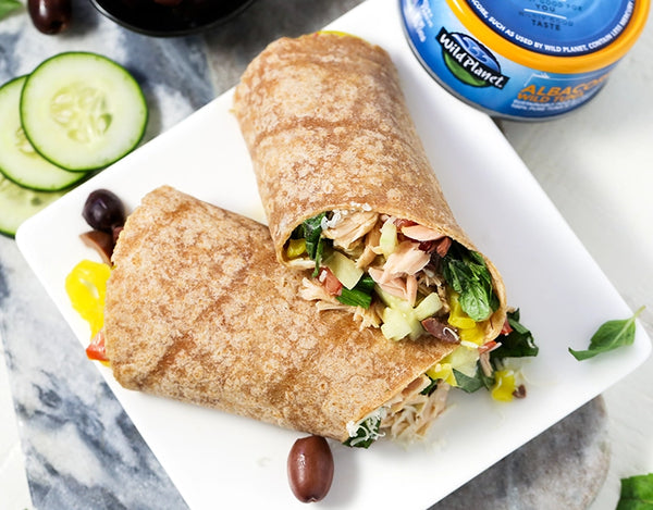 Tuna Antipasto Wraps