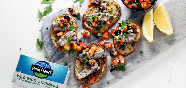 Mediterranean Anchovy & Potato Snacks