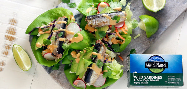 Sardine Taco Lettuce Wraps