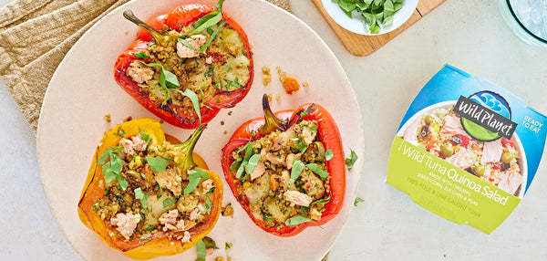 Tuna and Quinoa Stuffed Peppers