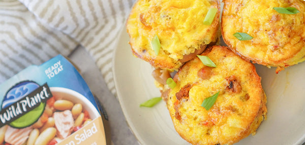 Wild Tuna White Bean Salad Egg Bites