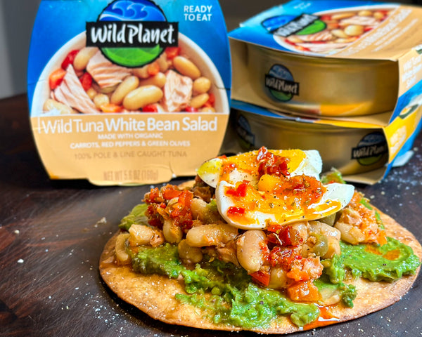 White Bean & Calabrian Chili Tuna Tostada