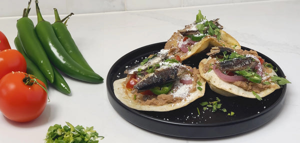 Spicy Sardine Tostadas