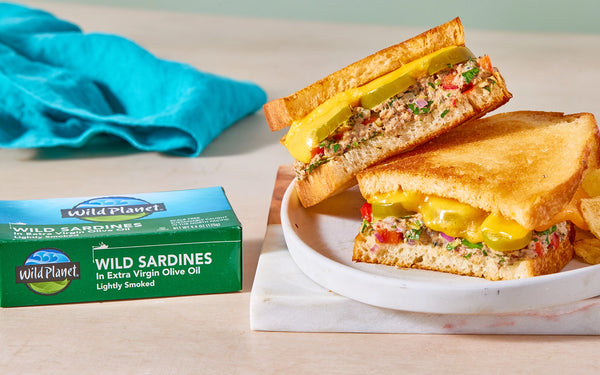 Cheddar Jalapeño Sardine Melt