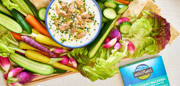 Smoked Mackerel Dip with Crudité