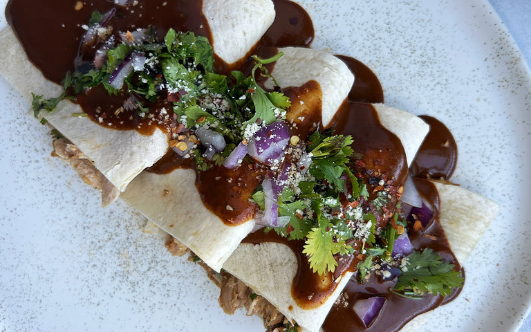 Photo of Albacore Tuna Enmoladas