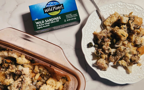 Sardine, Caper, and Pear Stuffing