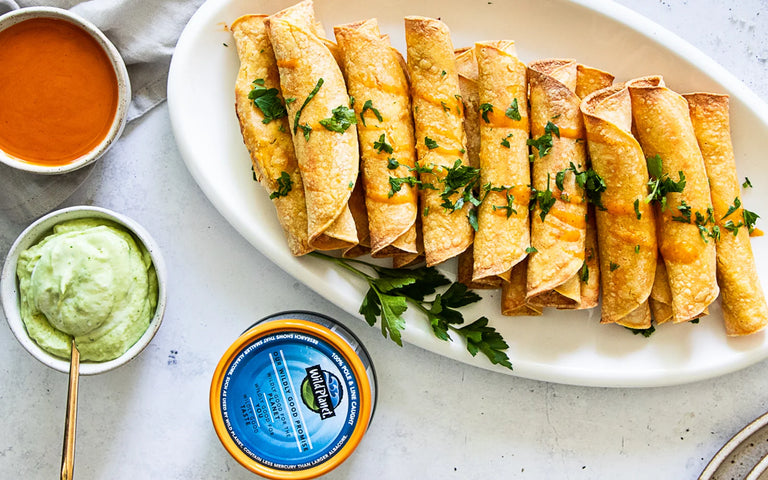 Photo of Crispy Buffalo Tuna Taquitos