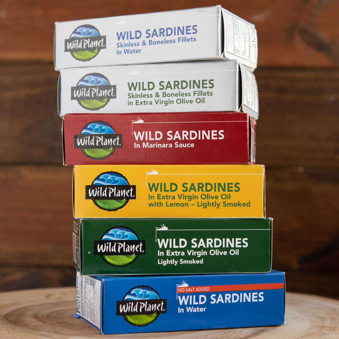 variety of wild sardines