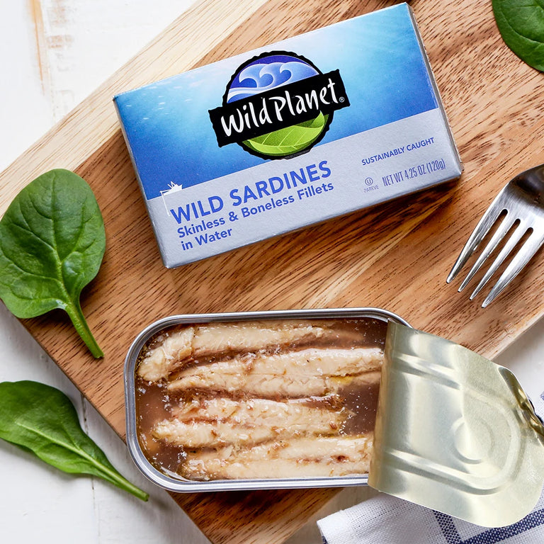Wild Sardines Skinless & Boneless Fillets In Water attributes