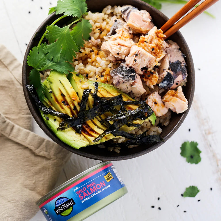Wild Pink Salmon with Skin & Bones usage in dish