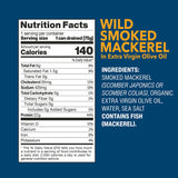 Wild Smoked Mackerel Fillets in Extra Virgin Olive Oil