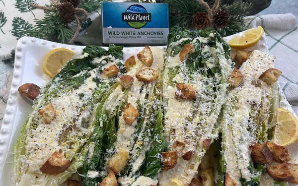 Charred Romaine with Homemade Caesar Dressing