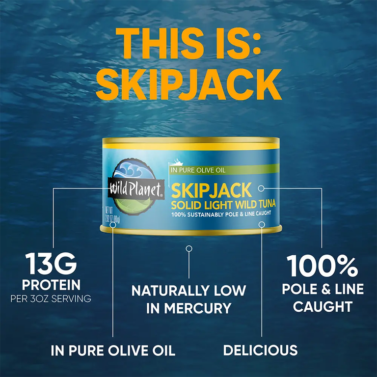Skipjack Wild Tuna in Olive Oil attributes