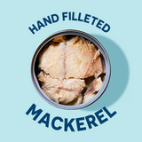 Open can of Wild Pacific Mackerel