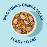 Open bowl of Wild Tuna Quinoa Salad