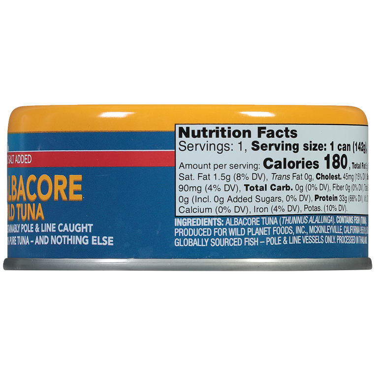Albacore Wild Tuna No Salt Added