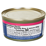 Wild Planet Wild Pink Salmon skinless and boneless 6oz can - nutrition fact panel