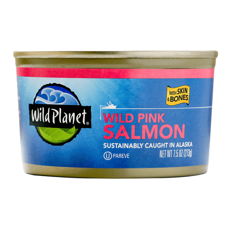 Wild Pink Salmon with Skin & Bones