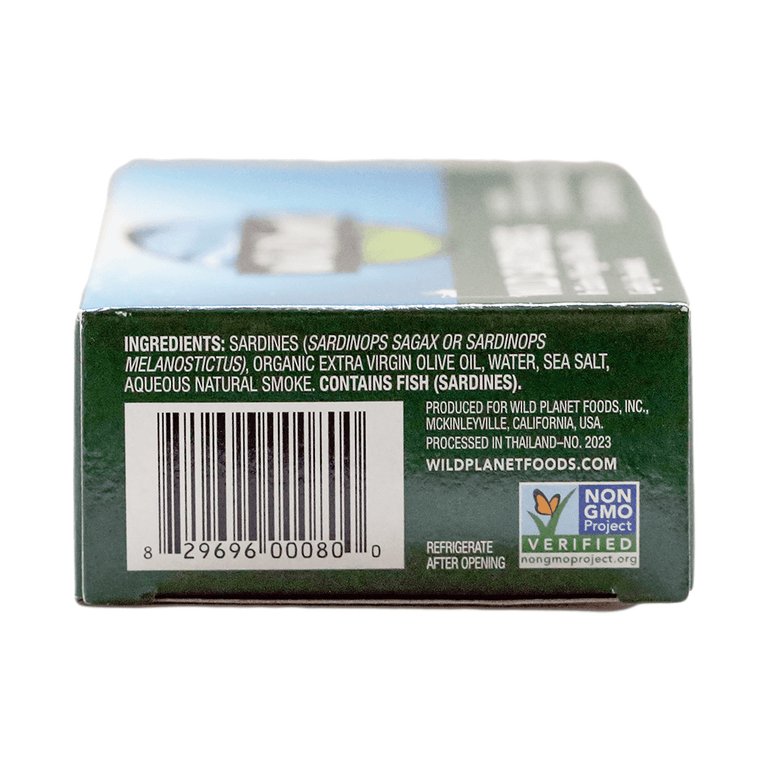 Wild Sardines In Extra Virgin Olive Oil