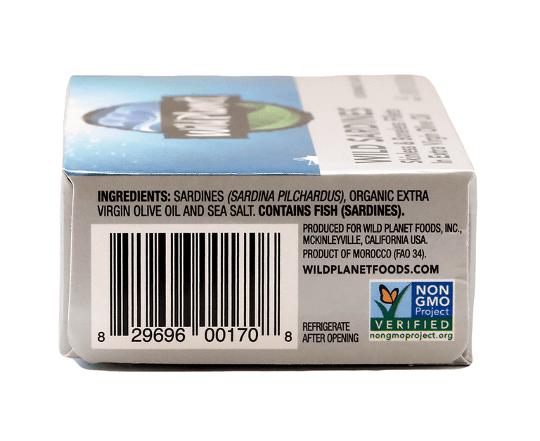 Wild Sardines Skinless & Boneless Fillets In Extra Virgin Olive Oil