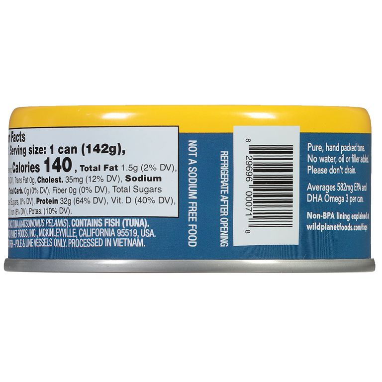 Skipjack Wild Tuna No Salt Added