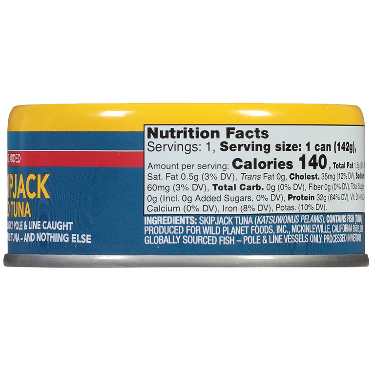 Skipjack Wild Tuna No Salt Added