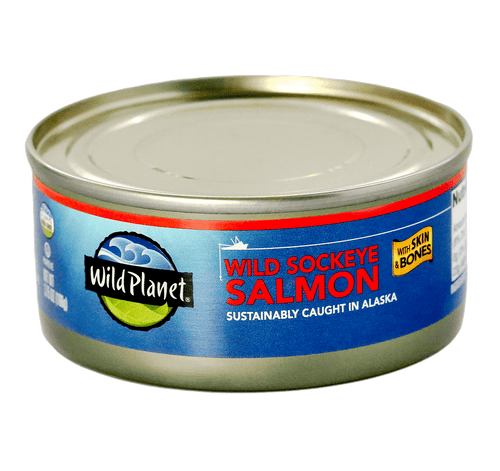 Wild Sockeye Salmon with Skin & Bones